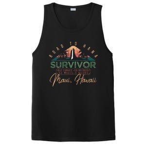 Road To Hana Survivor Curvy Palm Maui Hawaii Lover PosiCharge Competitor Tank