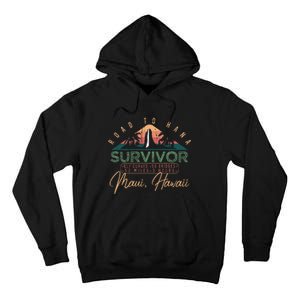 Road To Hana Survivor Curvy Palm Maui Hawaii Lover Tall Hoodie