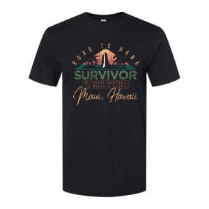 Road To Hana Survivor Curvy Palm Maui Hawaii Lover Softstyle CVC T-Shirt