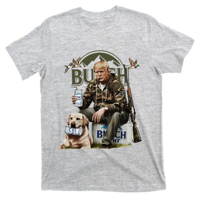 Retro Trump Hunting Deer Funny Beer Drinking Beer Hunting T-Shirt