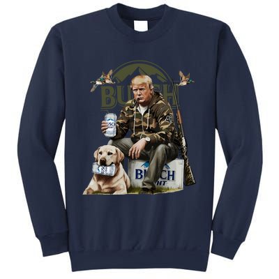 Retro Trump Hunting Deer Funny Beer Drinking Beer Hunting Sweatshirt