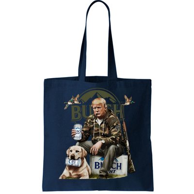 Retro Trump Hunting Deer Funny Beer Drinking Beer Hunting Tote Bag