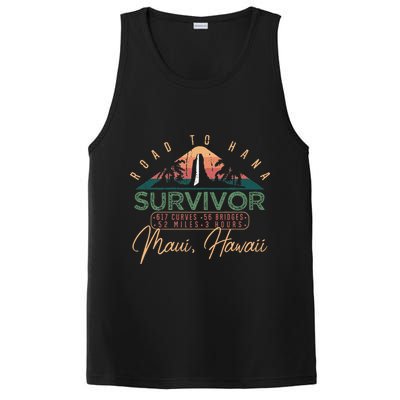 Road To Hana Survivor Curvy Palm Maui Hawaii Lover PosiCharge Competitor Tank