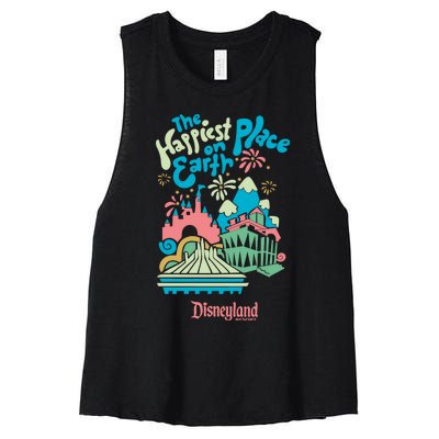 Resort The Happiest Place On Earth Family Trip Matching Women's Racerback Cropped Tank