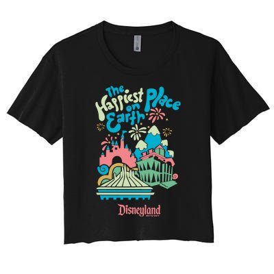 Resort The Happiest Place On Earth Family Trip Matching Women's Crop Top Tee