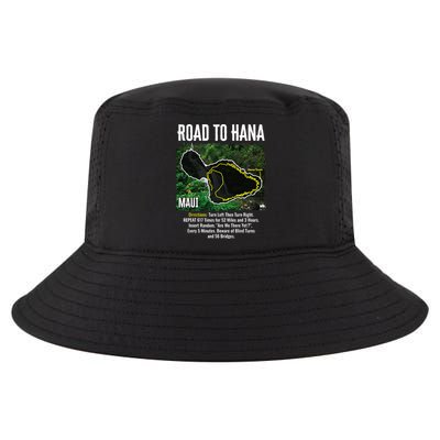 Road To Hana Map Maui Island Surfing Hawaiian Beach Summer Cool Comfort Performance Bucket Hat