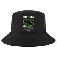 Road To Hana Map Maui Island Surfing Hawaiian Beach Summer Cool Comfort Performance Bucket Hat