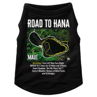 Road To Hana Map Maui Island Surfing Hawaiian Beach Summer Doggie Tank