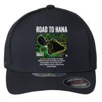 Road To Hana Map Maui Island Surfing Hawaiian Beach Summer Flexfit Unipanel Trucker Cap
