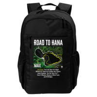 Road To Hana Map Maui Island Surfing Hawaiian Beach Summer Backpack