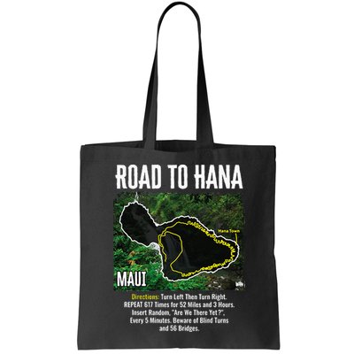 Road To Hana Map Maui Island Surfing Hawaiian Beach Summer Bag
