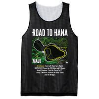Road To Hana Map Maui Island Surfing Hawaiian Beach Summer Mesh Reversible Basketball Jersey Tank