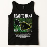 Road To Hana Map Maui Island Surfing Hawaiian Beach Summer Tank Top
