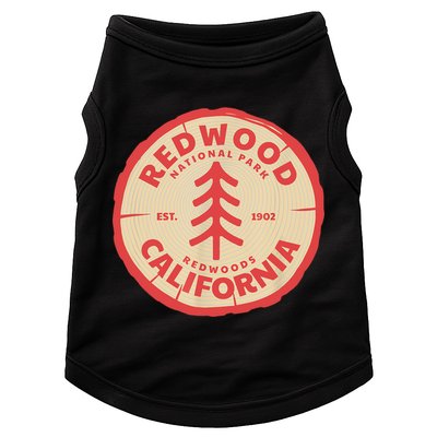 Redwood Trees In The National Forest TShirt Doggie Tank