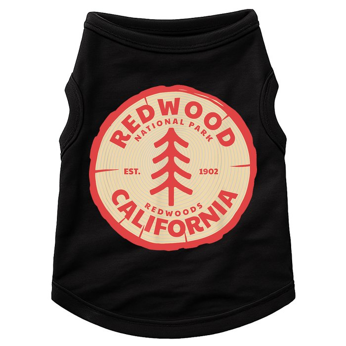 Redwood Trees In The National Forest TShirt Doggie Tank