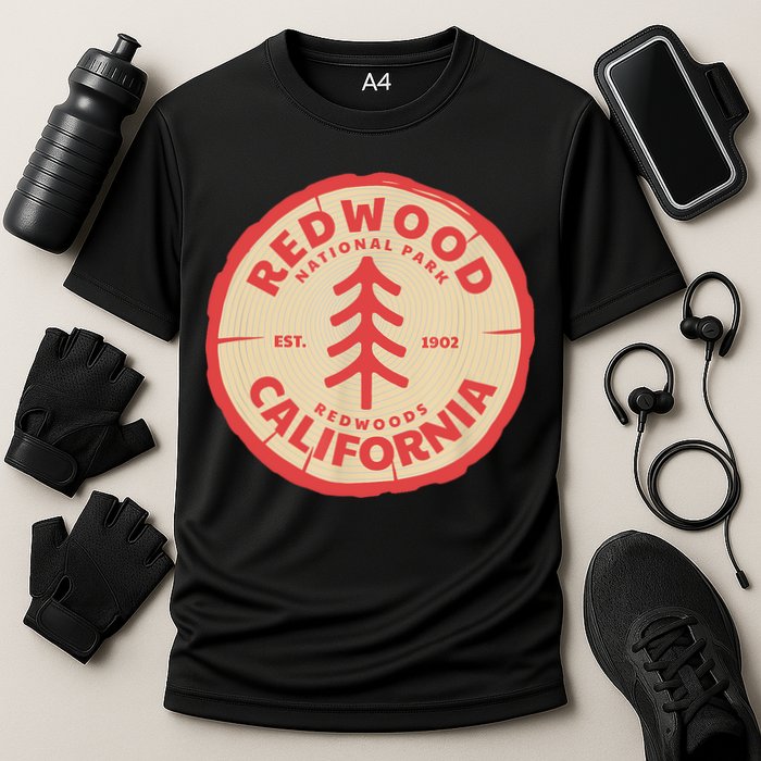 Redwood Trees In The National Forest TShirt Performance Shirt