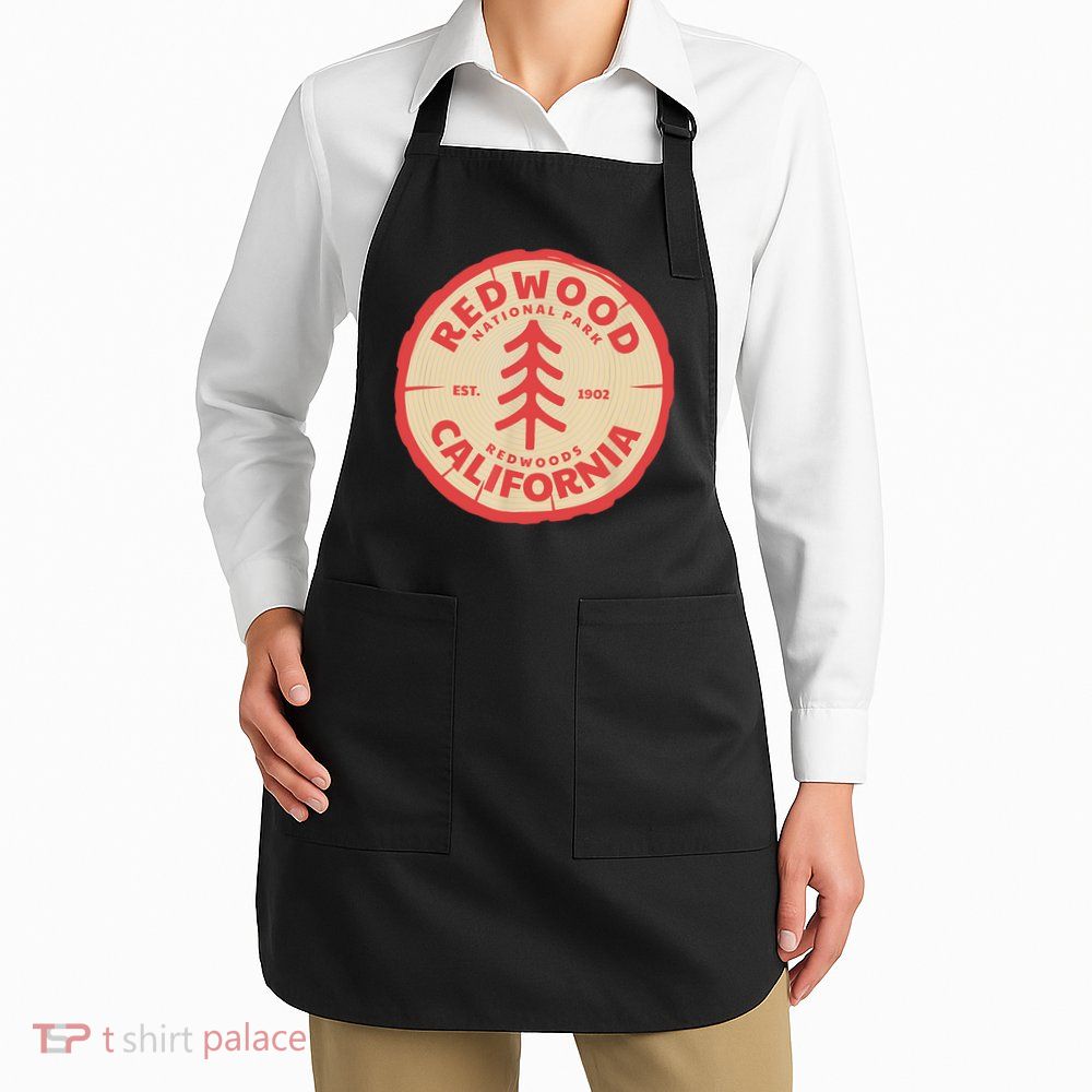 Redwood Trees In The National Forest TShirt Apron