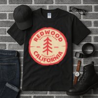 Redwood Trees In The National Forest TShirt Tall T-Shirt