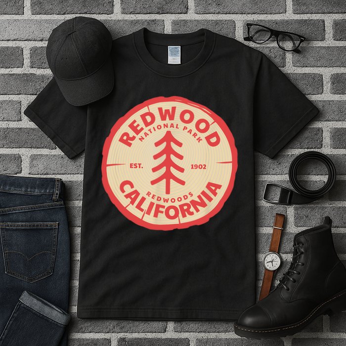 Redwood Trees In The National Forest TShirt Tall T-Shirt