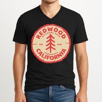 Redwood Trees In The National Forest TShirt V-Neck T-Shirt