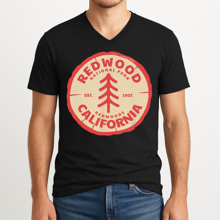 Redwood Trees In The National Forest TShirt V-Neck T-Shirt
