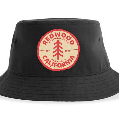 Redwood Trees In The National Forest TShirt Sustainable Bucket Hat