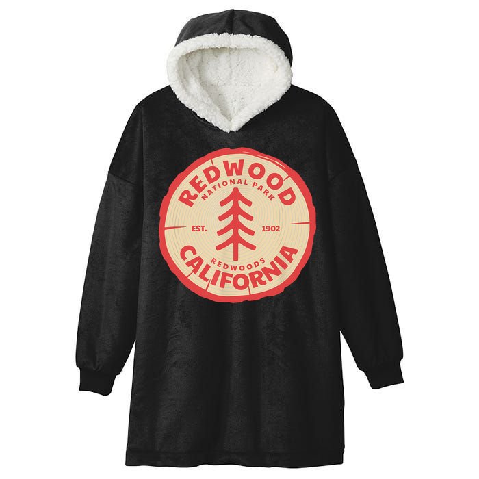 Redwood Trees In The National Forest TShirt Hooded Wearable Blanket