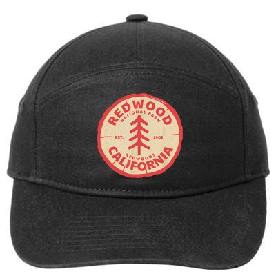 Redwood Trees In The National Forest TShirt 7-Panel Snapback Hat