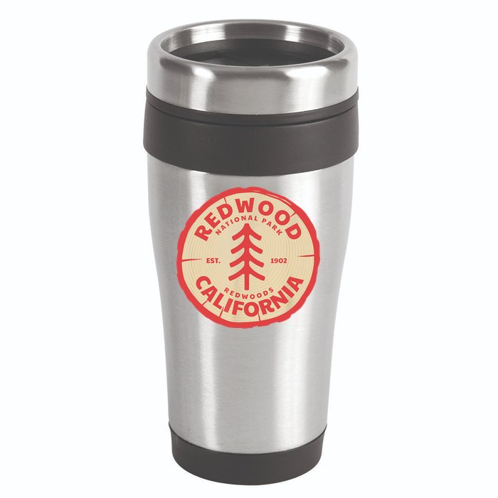 Redwood Trees In The National Forest TShirt 16oz Travel Tumbler