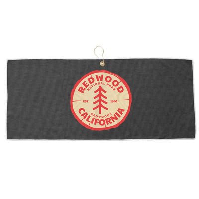 Redwood Trees In The National Forest TShirt Large Microfiber Waffle Golf Towel