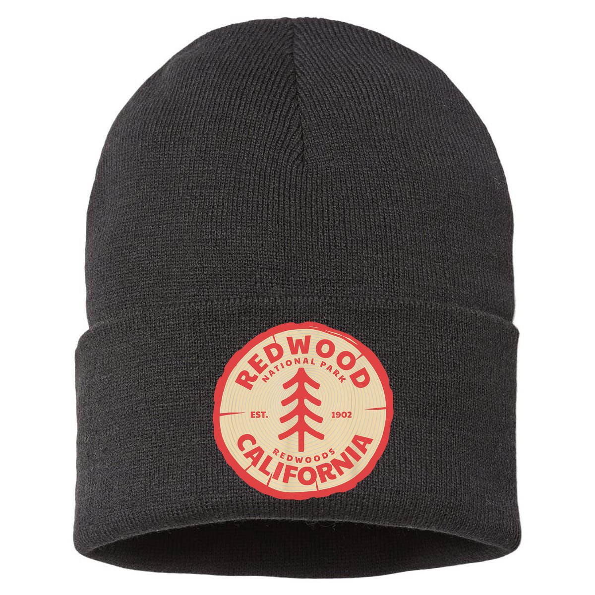 Redwood Trees In The National Forest TShirt Sustainable Knit Beanie