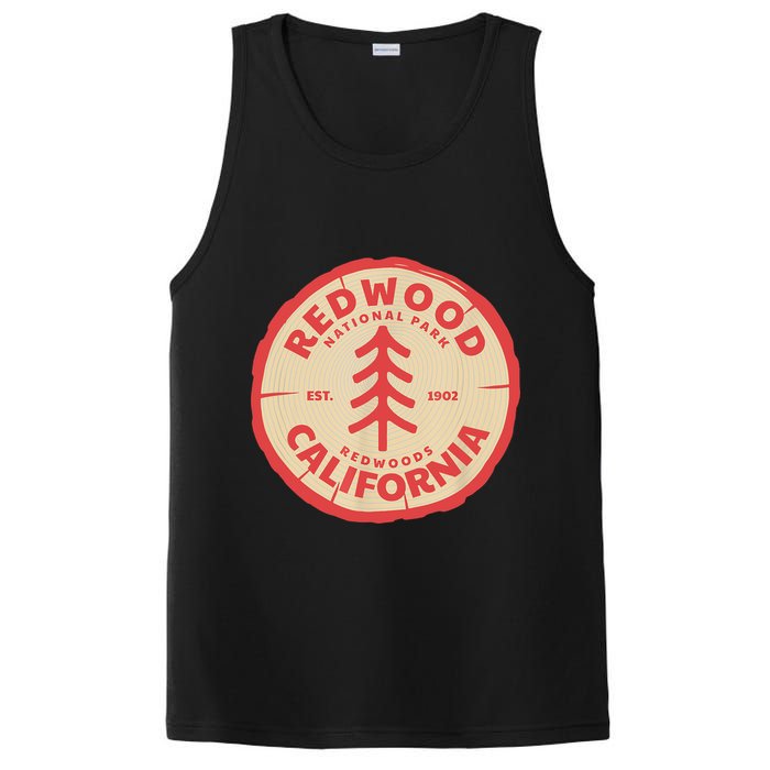 Redwood Trees In The National Forest TShirt PosiCharge Competitor Tank