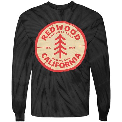 Redwood Trees In The National Forest TShirt Tie-Dye Long Sleeve Shirt