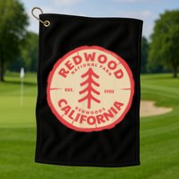 Redwood Trees In The National Forest TShirt Golf Towel