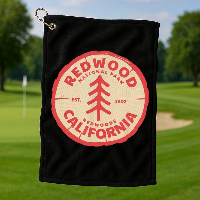 Redwood Trees In The National Forest TShirt Golf Towel