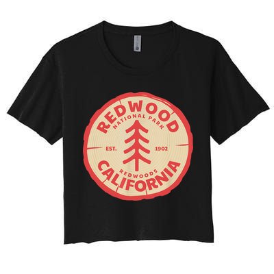 Redwood Trees In The National Forest TShirt Crop Top