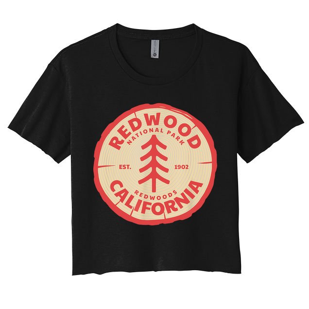 Redwood Trees In The National Forest TShirt Crop Top