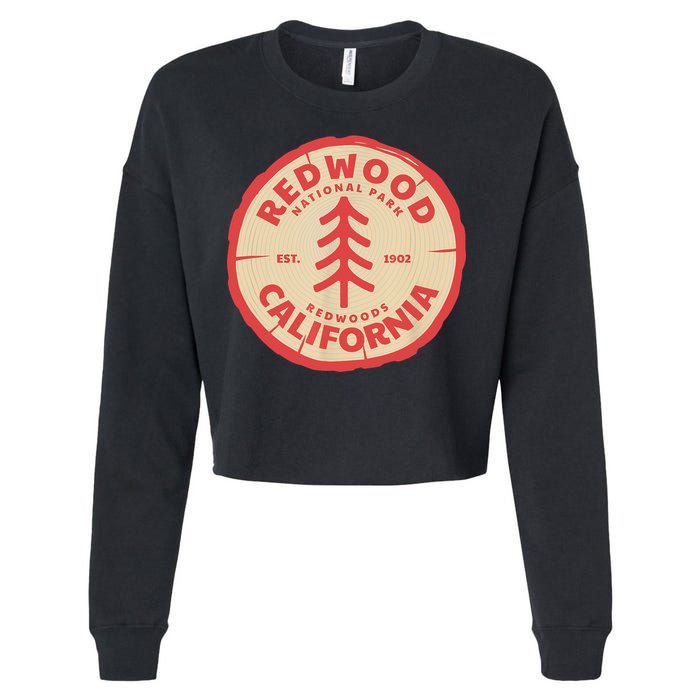 Redwood Trees In The National Forest TShirt Cropped Pullover Crew