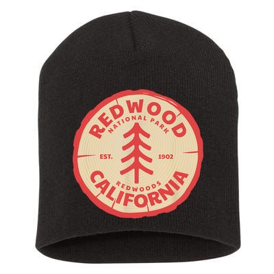 Redwood Trees In The National Forest TShirt Short Acrylic Beanie