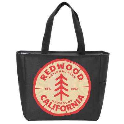 Redwood Trees In The National Forest TShirt Zip Tote Bag