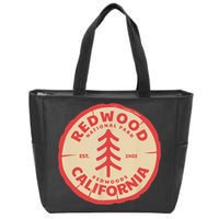 Redwood Trees In The National Forest TShirt Zip Tote Bag