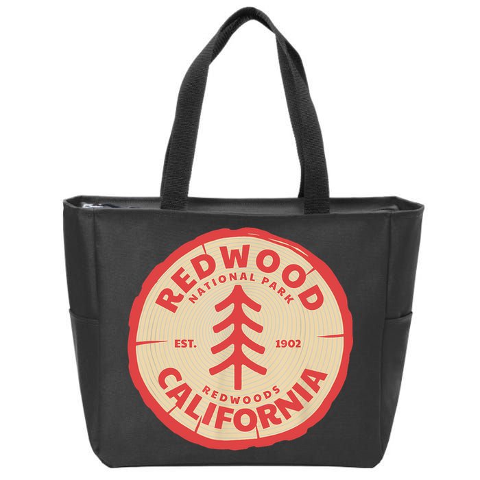 Redwood Trees In The National Forest TShirt Zip Tote Bag
