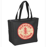 Redwood Trees In The National Forest TShirt Zip Tote Bag