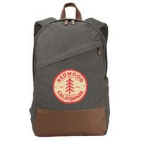 Redwood Trees In The National Forest TShirt Cotton Canvas Backpack