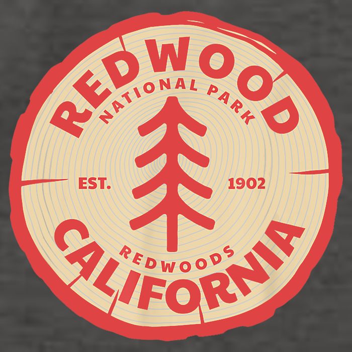 Redwood Trees In The National Forest TShirt Vector Backpack