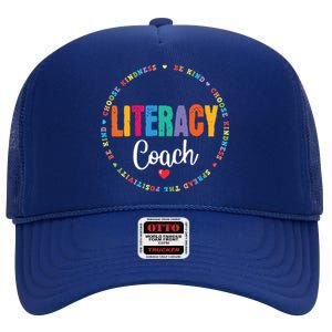 Reading Teacher Interventionist Specialist Literacy Coach High Crown Mesh Back Trucker Hat