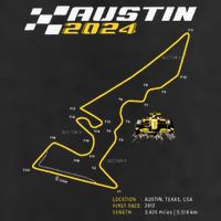 Race Track In Austin Formula Racing Circuits Sport Garment-Dyed Fleece Hoodie