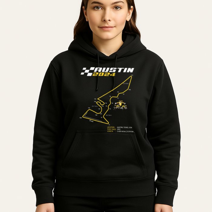 Race Track In Austin Formula Racing Circuits Sport Hoodie