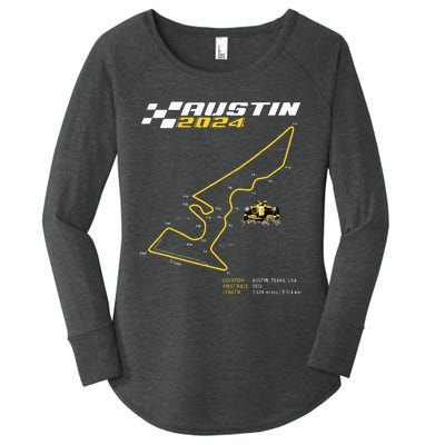 Race Track In Austin Formula Racing Circuits Sport Women's Perfect Tri Tunic Long Sleeve Shirt