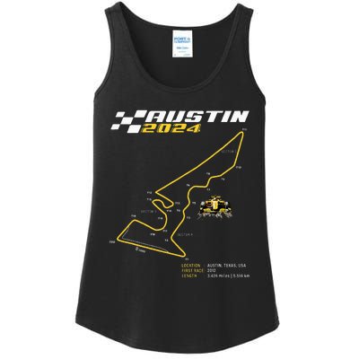 Race Track In Austin Formula Racing Circuits Sport Ladies Essential Tank